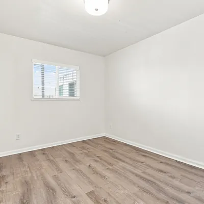 Primary bedroom at Lime Apartments in Lakewood, CO