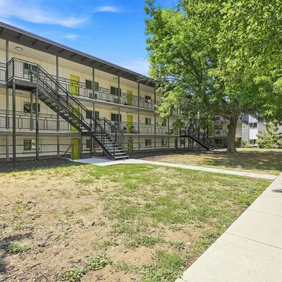 Front view of Lime Apartments at 1222 Wadsworth Boulevard in Lakewood, CO